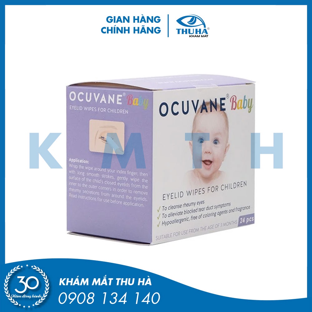 Miếng gạc lau mi mắt trẻ em OCUVANE Baby - Hungary