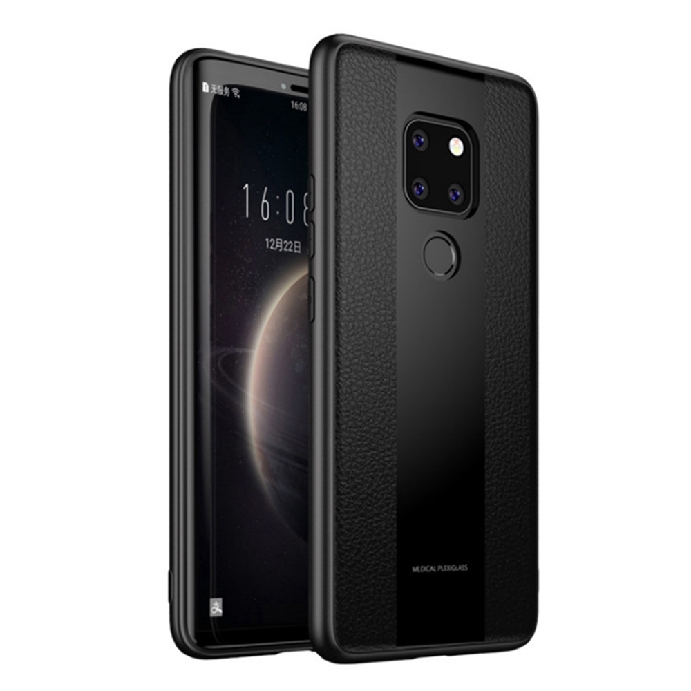 Ốp điện thoại phối da sần cao cấp cho Huawei Mate 10 20 Pro 20X 9Pro