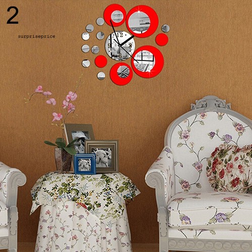 Đồng hồ phối gương dán tường sáng tạo trang trí nội thất bắt mắt