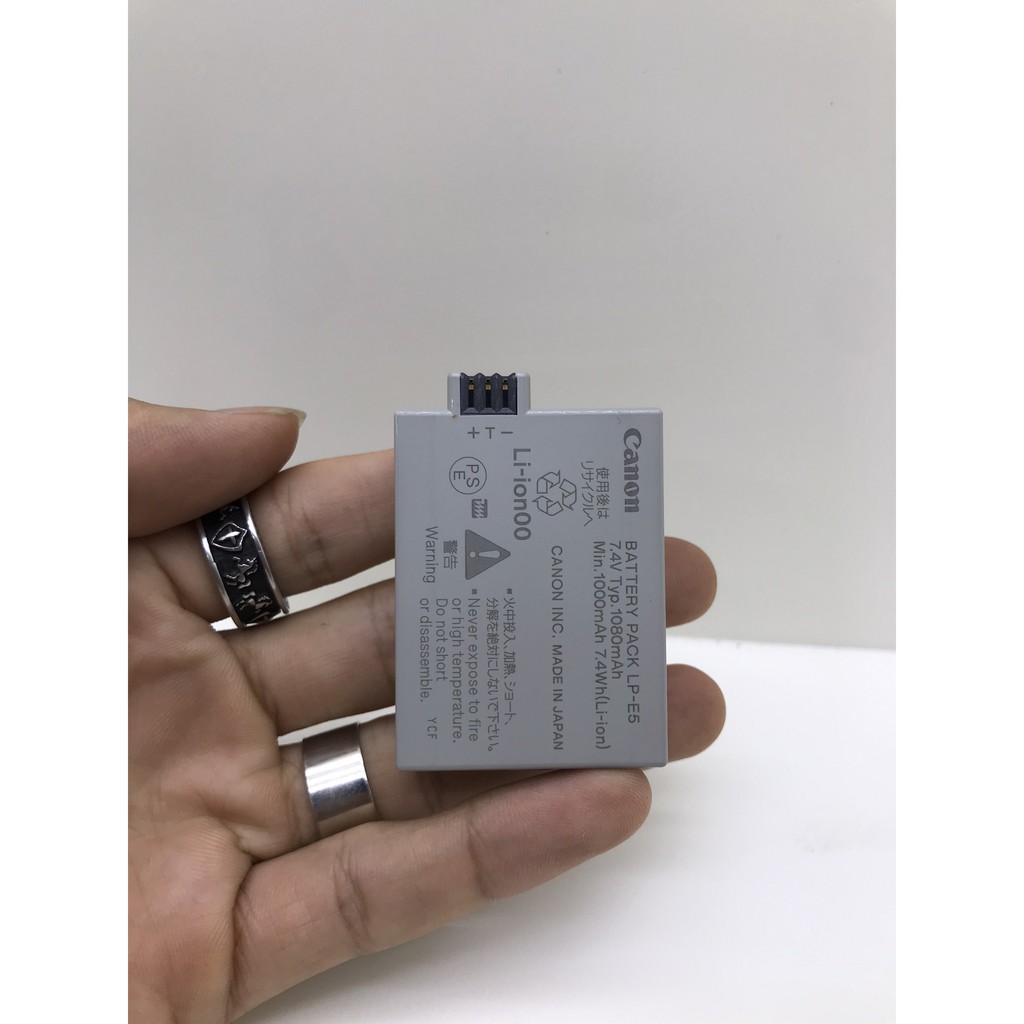 Pin Canon LP-E5 cho máy ảnh Canon 450D 500D 1000D X2 X3, Dung Lượng Cao