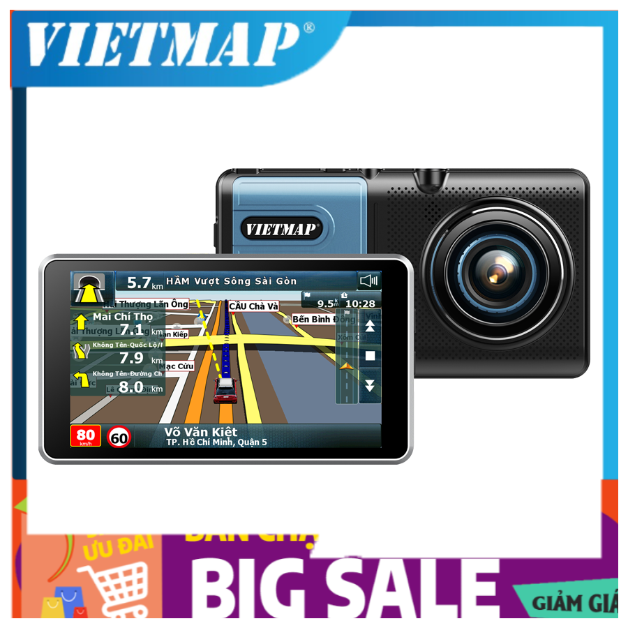 Camera hành trình Vietmap A50 - Cảnh Báo Giao Thông Bằng Giọng Nói + Wifi + thẻ nhớ vietmap 32GB
