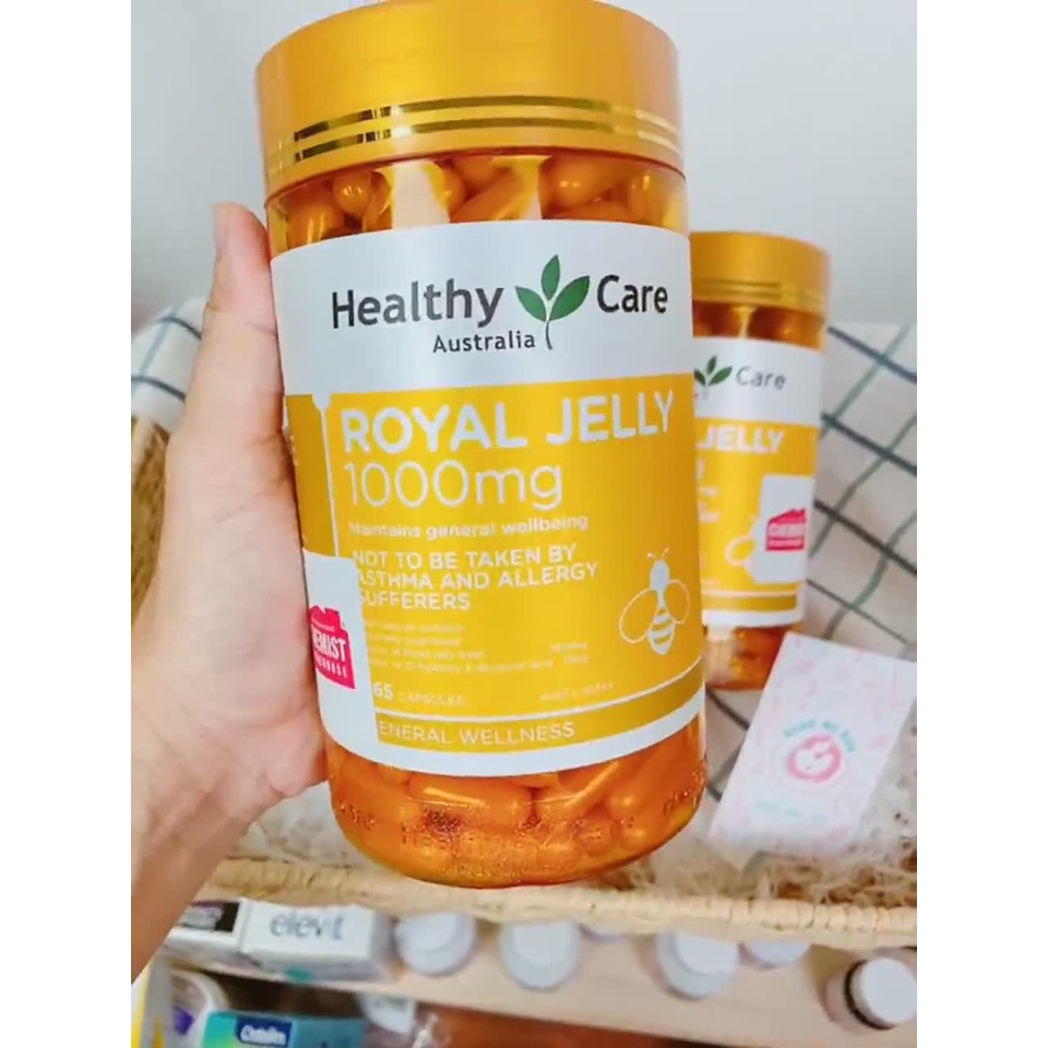 Sữa ong chúa Royal Jelly 100mg Healthy Care Của Úc 365 viên -Út store