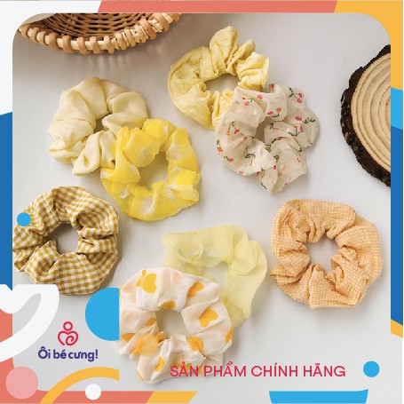 Dây buộc tóc vải đơn giản thanh lịch Scrunchie buộc tóc xinh xắn