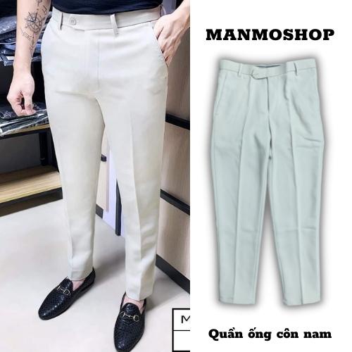 Quần âu nam hàn quốc ống côn Manmoshop, Quần tây nam co giãn công sở slimfit