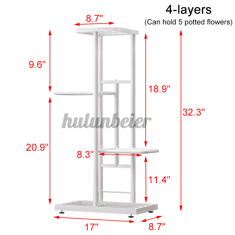 Kệ Sắt Nhiều Tầng Để Chậu Hoa Trang Trí Ban Công Flower Rack Flower Shelf