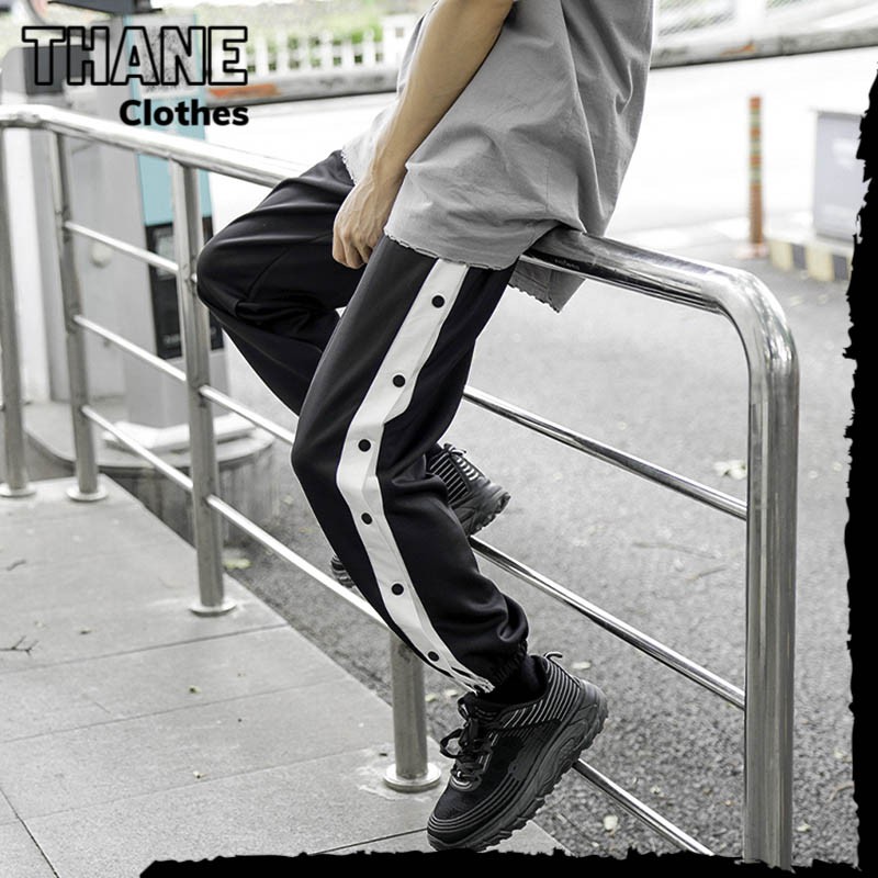 Quần Dài Buttons Pants Cúc Bấm, Quần Dài Dáng Suông Cúc Bấm Unisex - THANE Clothes (QJN6) | BigBuy360 - bigbuy360.vn