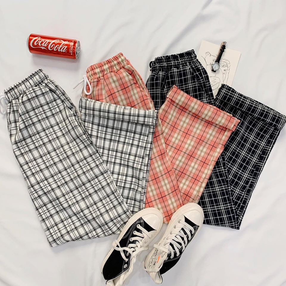 PLAID PANTS - Quần caro nhí form suông Ulzzang UNISEX