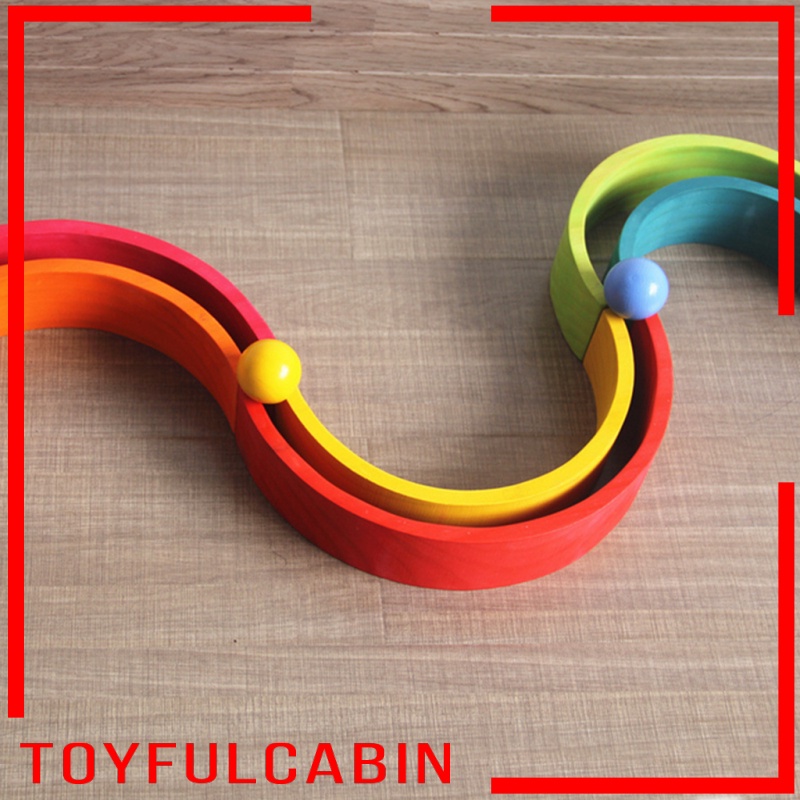 Bộ Đồ Chơi Đường Ray Xe Lửa Bằng Gỗ 6 Màu Dành Cho Bé Trai Gái