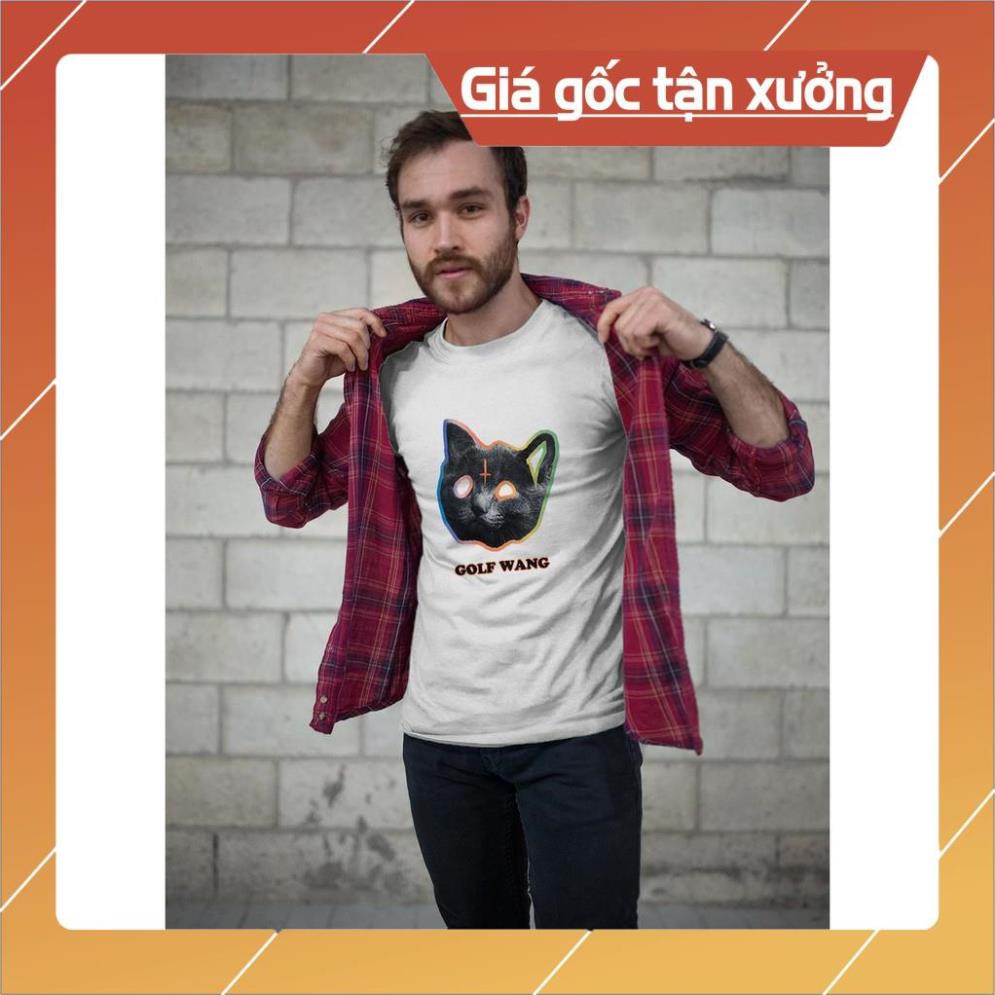 SALE- Áo thun Nam in hình Vintage mèo golf wang - Cotton Thun Phong Cách Cá Tính - Cực Chất Và Đẹp