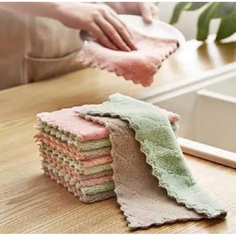 Khăn lau nhà bếp - khăn lau răng cưa giá hạt rẻ, chất liệu mềm mại, lau siêu sạch. | BigBuy360 - bigbuy360.vn