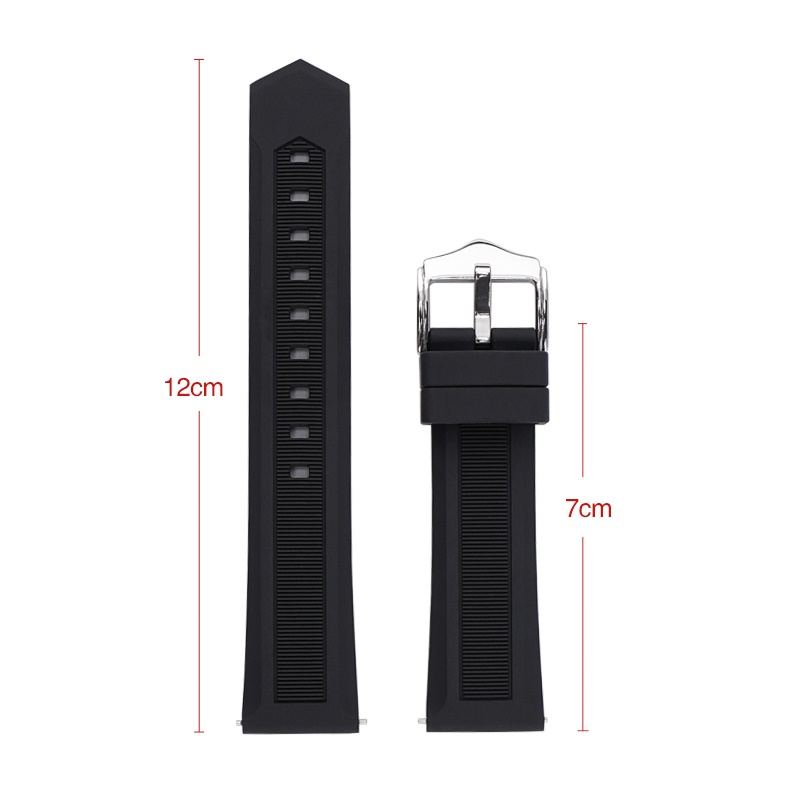 Dây Đeo Silicon 16mm 18mm 19mm 20mm 22mm 5 40mm 44mm 5 pro 45mm Tháo Gỡ Nhanh Cho Đồng Hồ Thông Minh Samsung