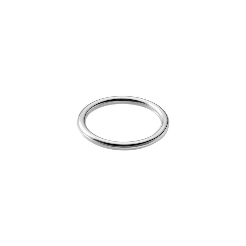 Nhẫn Bạc MIRASON Tròn Trơn Basic Cá Tính Đơn Giản MNH084 - Nhân Unisex Bạc 925 Cao Cấp
