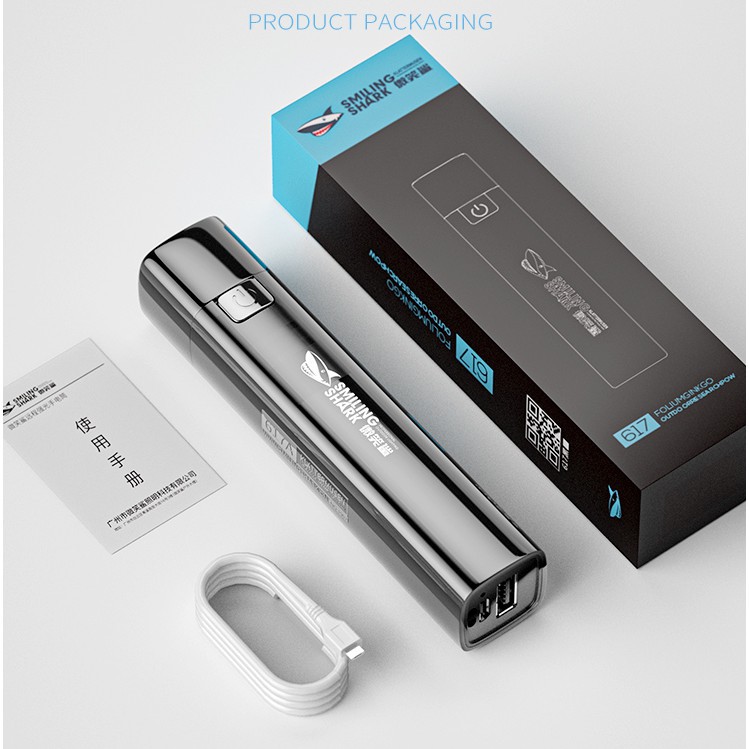 Đèn Pin Mini Siêu Sáng Có Cổng Sạc USB 18650 + Pin Dự Phòng