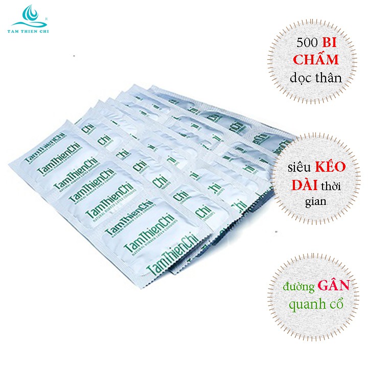 Bao cao su Tâm Thiện Chí FOUR IN LOVE gân gai kéo dài hộp 12 cái