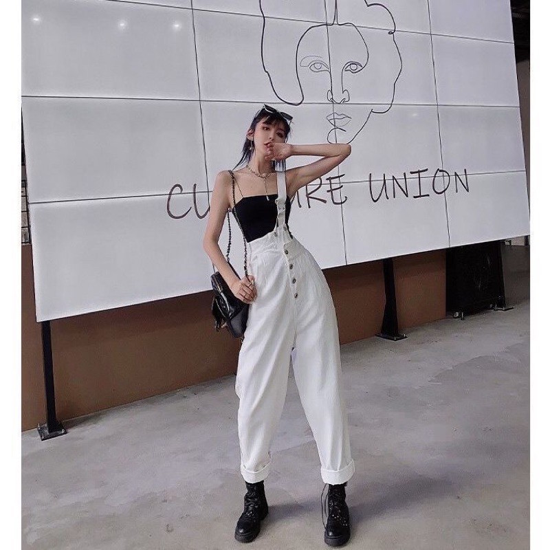 (Có ảnh thật feedback cuối) Yếm Jean nữ thời trang thiết kế phong cách, độc đáo, trẻ trung NV0463 | BigBuy360 - bigbuy360.vn