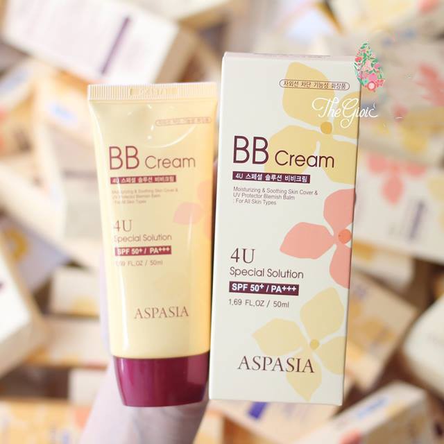 Kem Nền Chống Nắng Aspasia 4U Special B.B Solution Cream SPF50 Pa+++