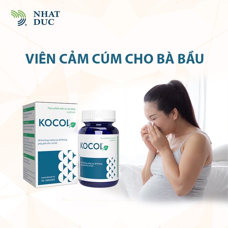 THUỐC CẢM CÚM DÀNH CHO BÀ BẦU KOCOL HỖ TRỢ GIẢI CẢM HẠ SỐT