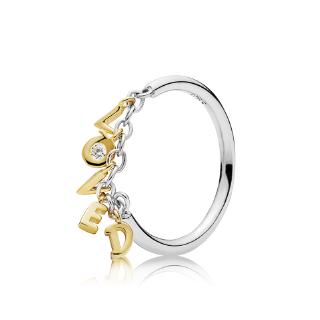 MISS LOVE Nhẫn Hợp Kim Đính Đá Hình Chữ Love Xinh Xắn 167799cz