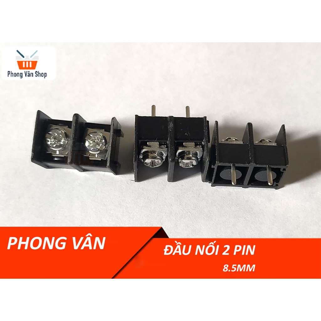 Đầu nối 2pin 8.5mm - màu đen - cầu nối tiếp