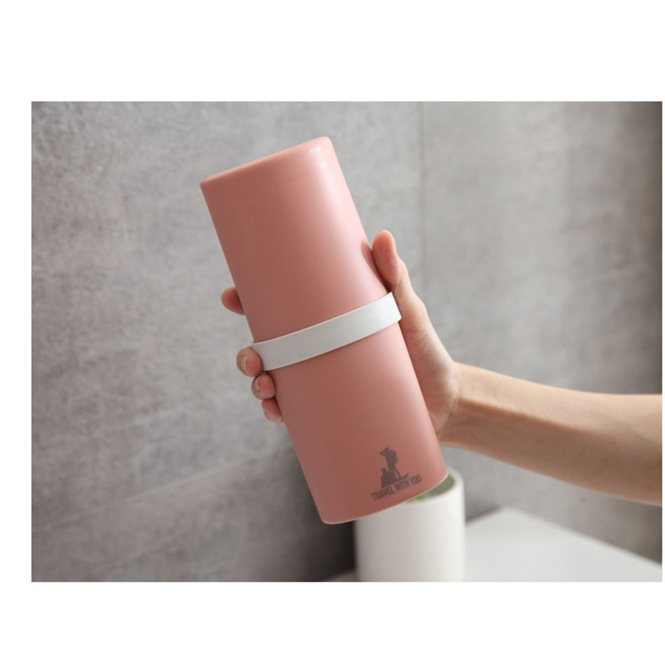 Hộp đựng bàn chải đa năng PINK182 [FREESHIP] Pink Xinh Decor đồ đựng mang đi du lịch sinh viên lúa mạch