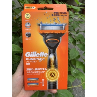 Dao cạo râu Gillette Fusion 5+1 Nhật bản ( 1 cán kèm 2 đầu thay như hình )