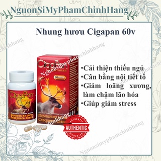 Viên uống nhung hươu cigapan (60v) bồi bổ sức khỏe, ngăn ngừa lão hóa, chống loãng xương