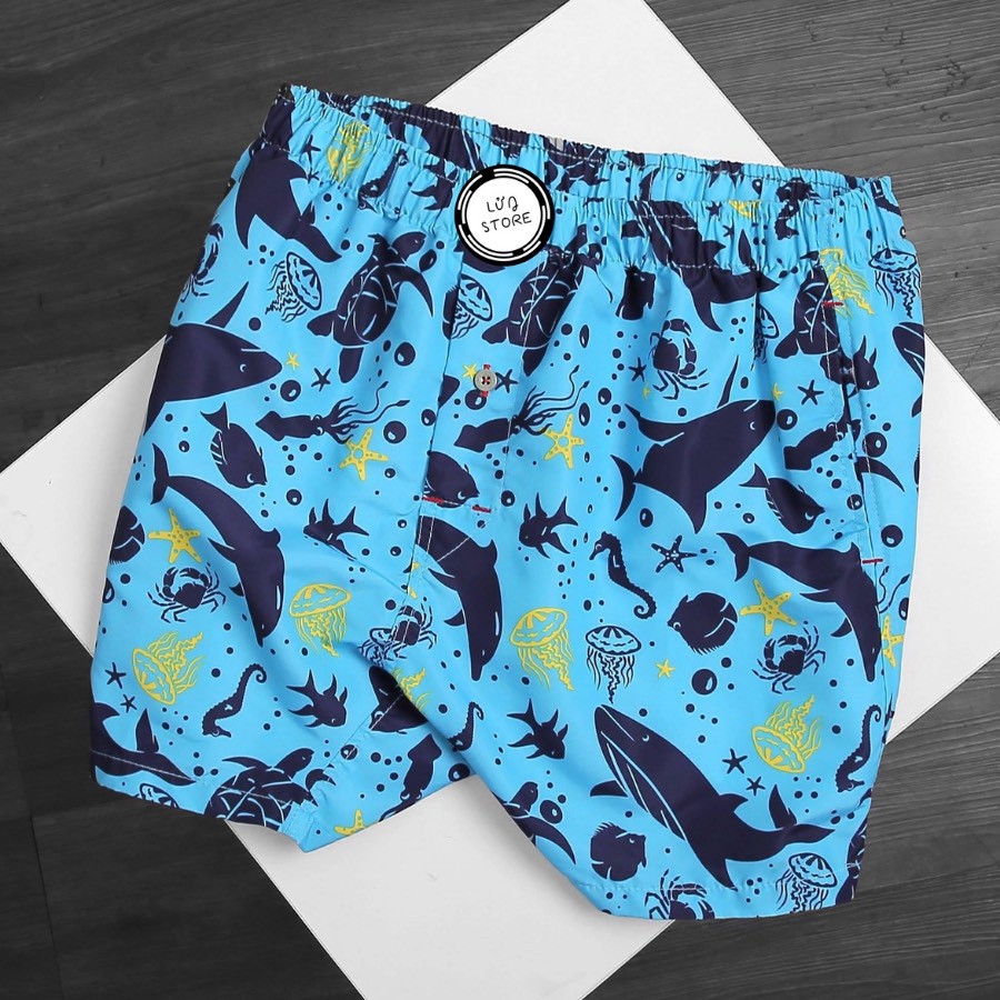 Quần đùi ngủ mặc ở nhà cho nam BIG SIZE từ 75 - 90kg - Lưng thun co dãn thoải mái, vải cotton mềm mịn, thấm hút mồ hôi | BigBuy360 - bigbuy360.vn