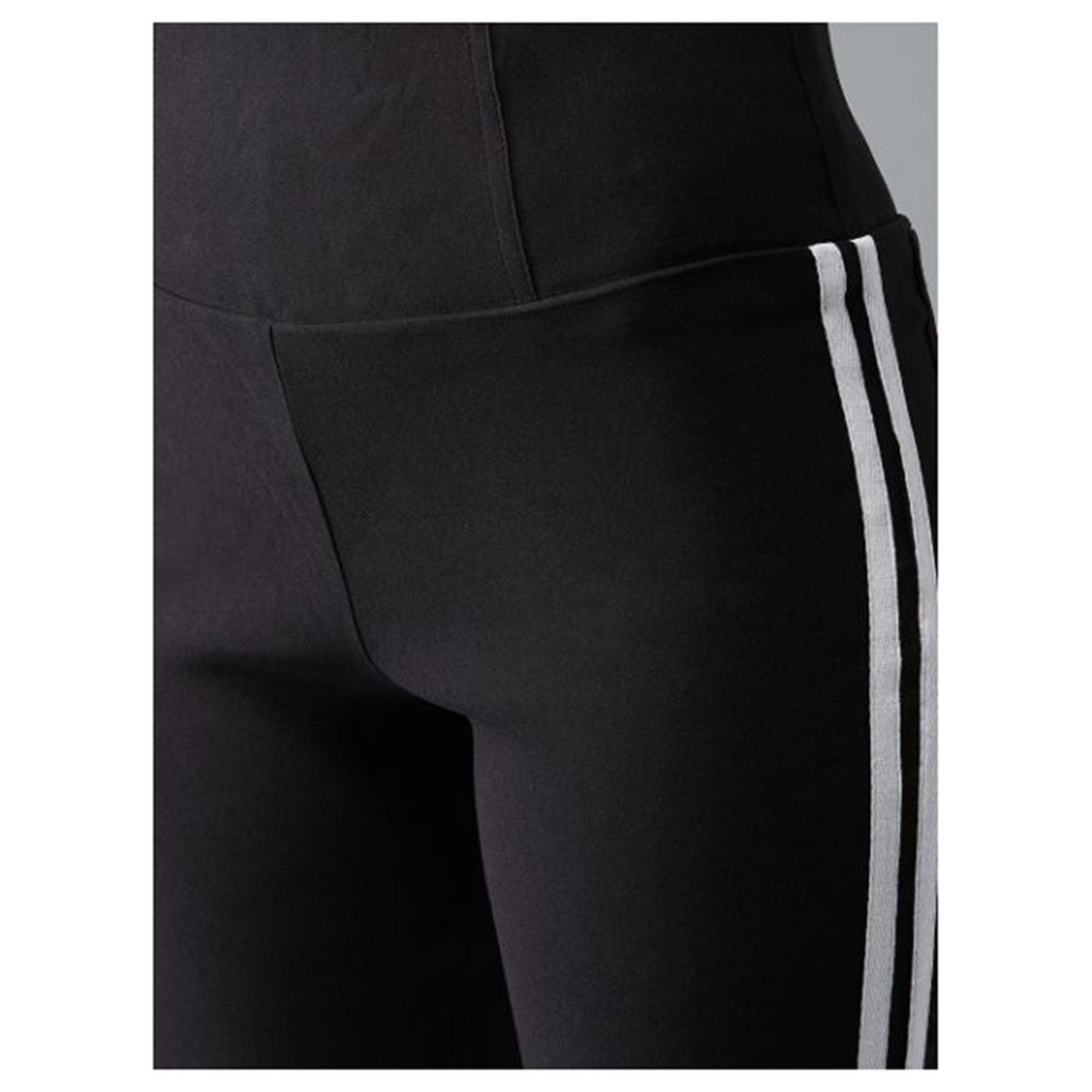 Quần Legging Nữ Bosimaz MS224 dài túi sau màu đen sọc trắng cao cấp, thun co giãn 4 chiều, vải đẹp dày, thoáng mát.