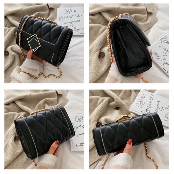 Túi xách nữ, túi đeo chéo khóa gương lệch cao cấp thời trang Hàn Quốc TX24 [Hàng đẹp giá tốt] | BigBuy360 - bigbuy360.vn