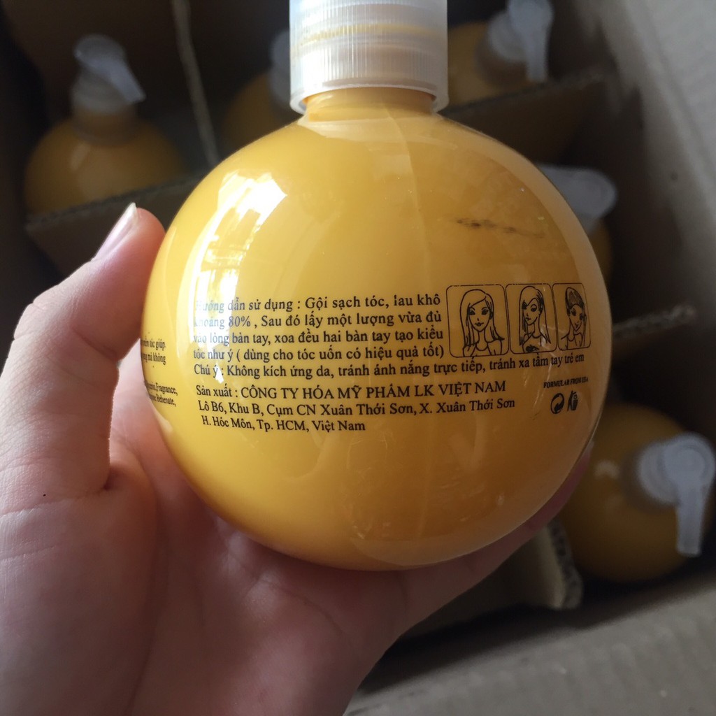 Kem wax tạo lọn tóc uốn Hair Wax Cream Nobana 250ml