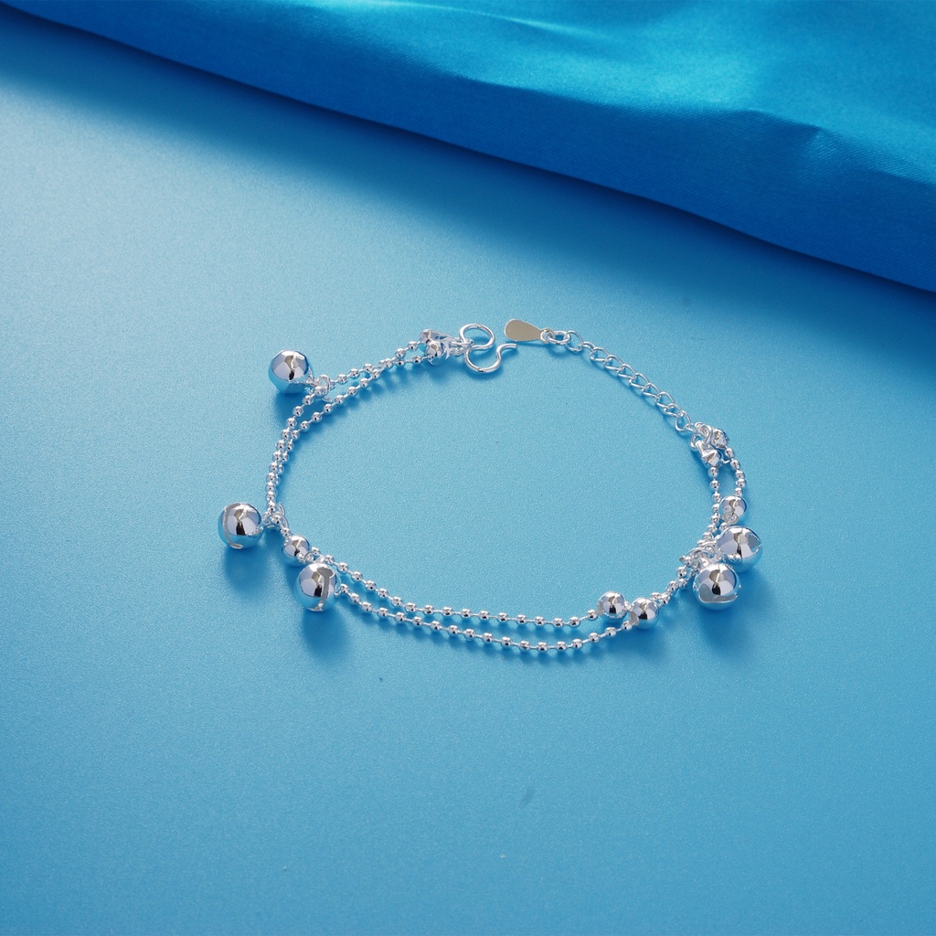 Vòng Tay Mạ Bạc 925 Thiết Kế Xinh Xắn Cho Nữ