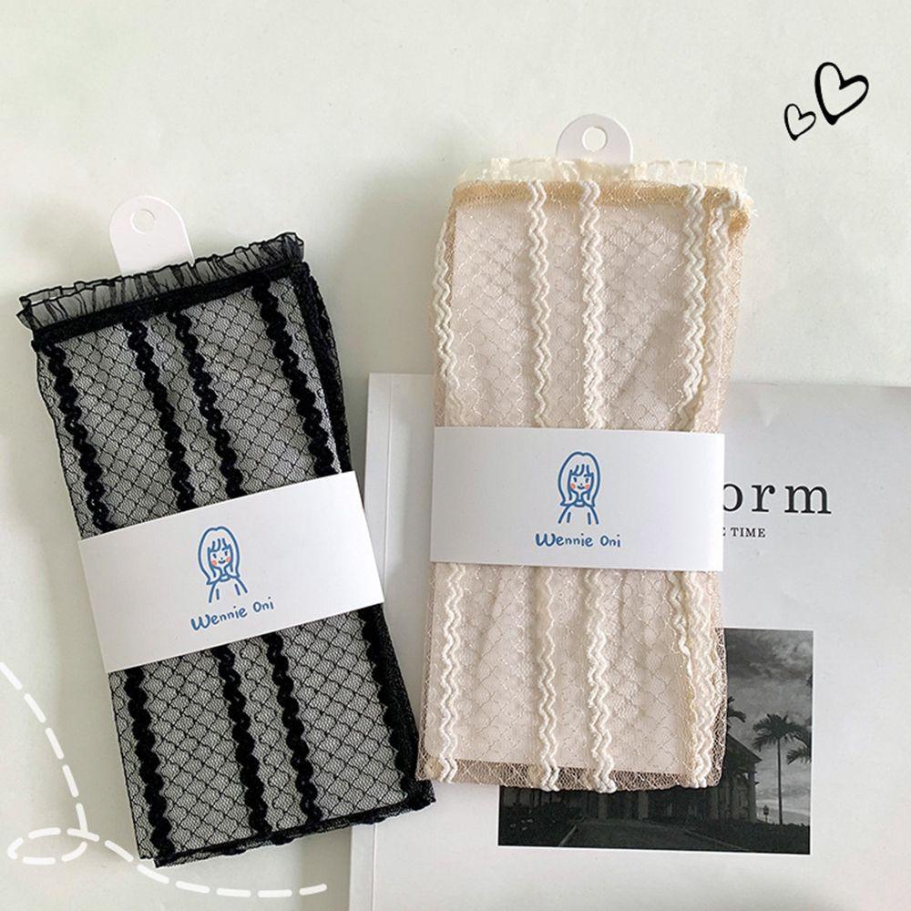 AROMA Vớ Lưới Dài Co Giãn Phong Cách Lolita Ngọt Ngào Cho Nữ