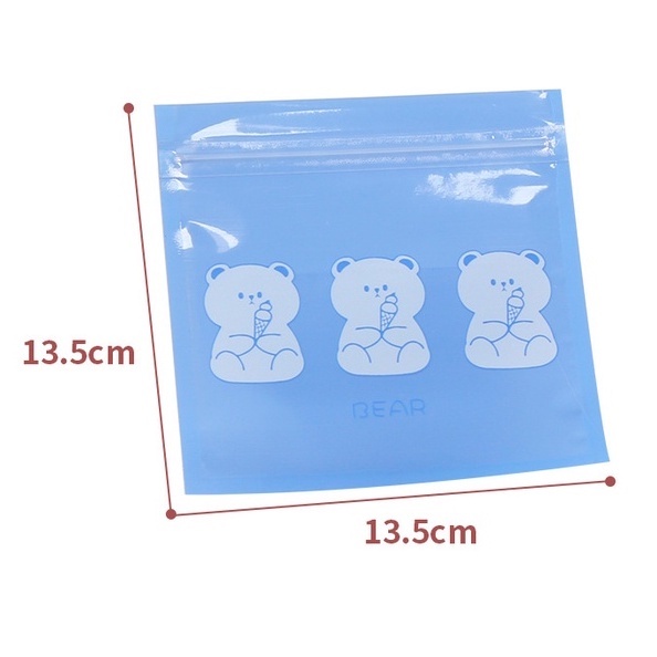 Bộ 5 Túi Zip Trong Suốt Đựng Trang Sức Tiện Lợi