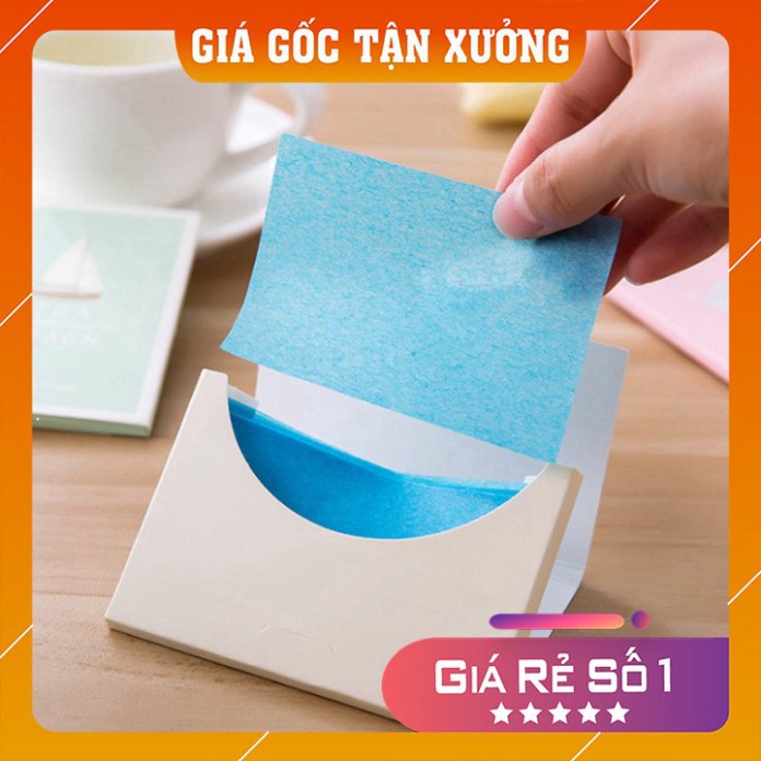 Giấy thấm dầu 💕FREESHIP💕 Giấy thấm dầu da mặt hộp 50 miếng tốt cho da dầu, da mụn