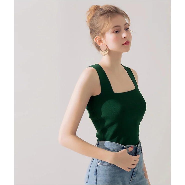 [Mã WABRM50 giảm 15% đơn 99k] Áo dệt kim sát nách dây chéo sau nữ Air Space 1921121 | BigBuy360 - bigbuy360.vn