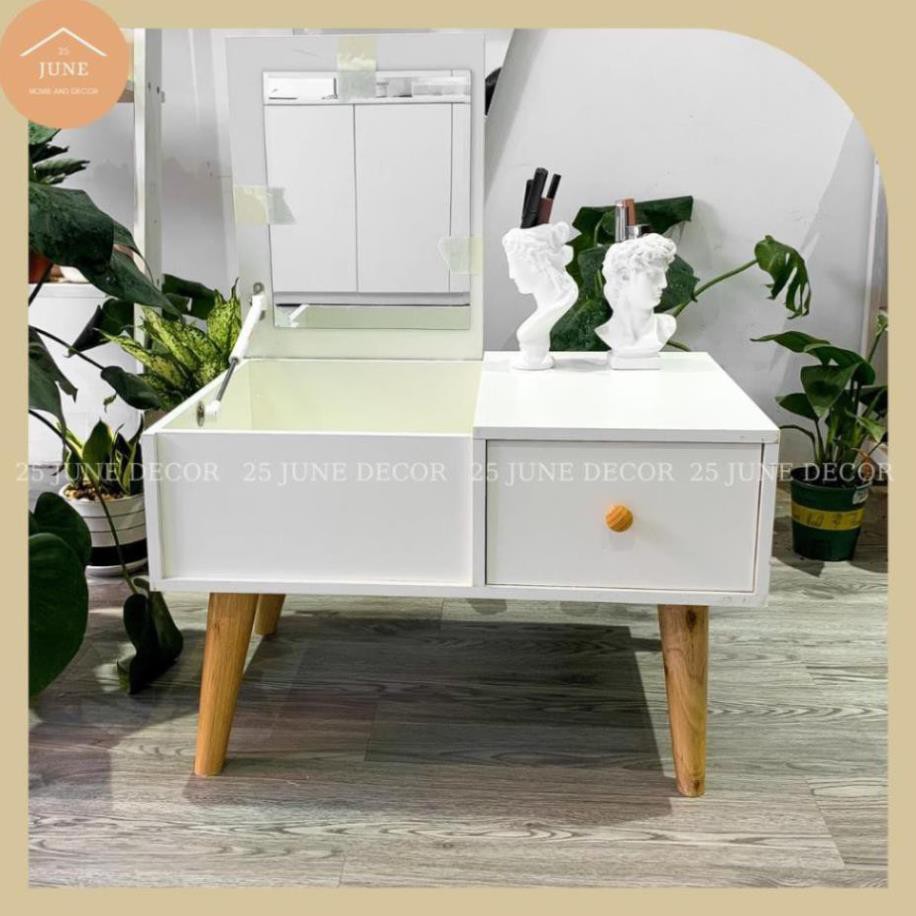 🌟MIỄN SHIP🌟 Bàn Trang Điểm Ngồi Bệt, Bàn Phấn Có Gương Gỗ MDF + Cao Cấp Chịu Lực Cao - KASSICE | BigBuy360 - bigbuy360.vn