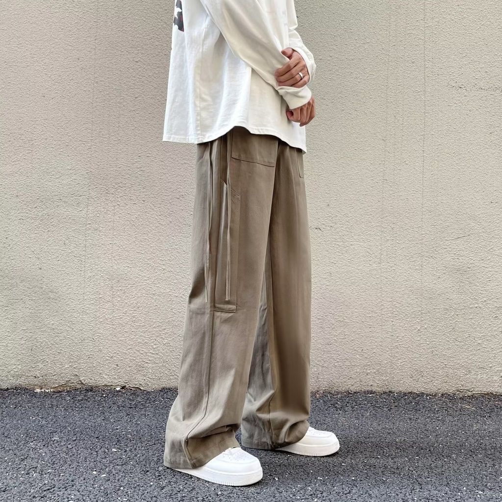 Quần ống rộng Phong Cách Hàn Quốc Thời Trang Cho Nam Và Nữ