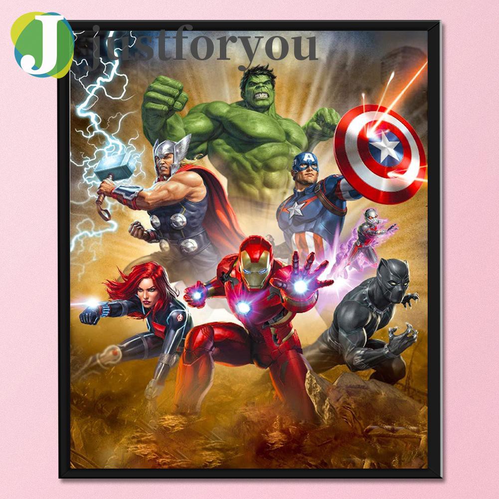 Bộ Tranh Thêu Chữ Thập 11ct Họa Tiết Phim Avengers