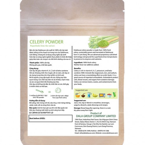 (Bán sỉ) Bột cần tây nguyên chất Dalahouse túi 50g - NPP Tâm Dược Thảo | BigBuy360 - bigbuy360.vn