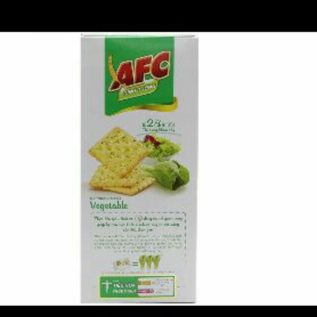 [Mã 77FMCGSALE1 giảm 10% đơn 250K] [hsd 2022] Bánh Qui Mặn AFC 2 Vị Rau Cải & Lúa Mì 200g(8 gói*25g) | BigBuy360 - bigbuy360.vn