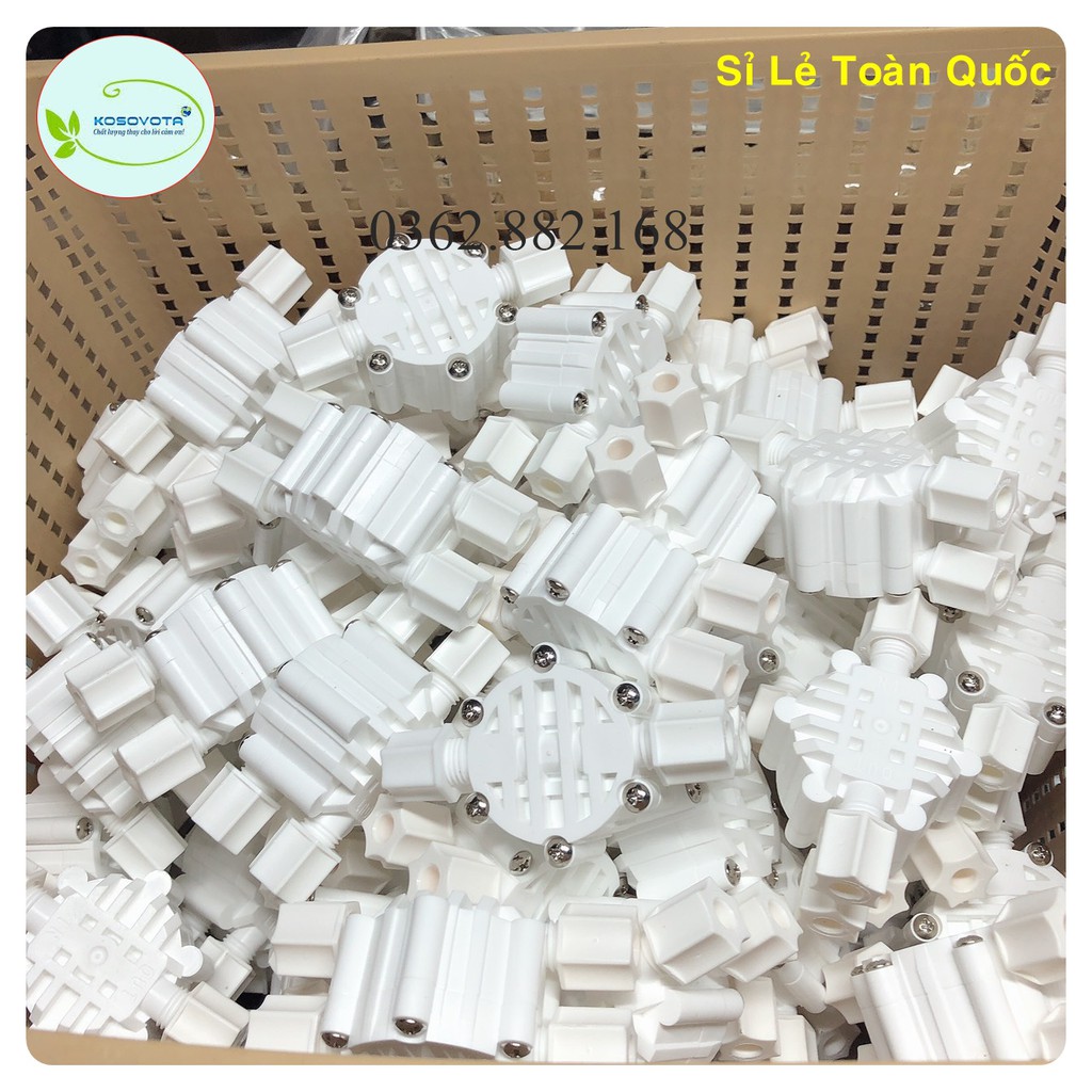 Van Cơ 4 Cửa Cho Máy Lọc Nước Ro, Hàng Chính Hãng, Nhựa Nguyên Sinh Siêu Bền