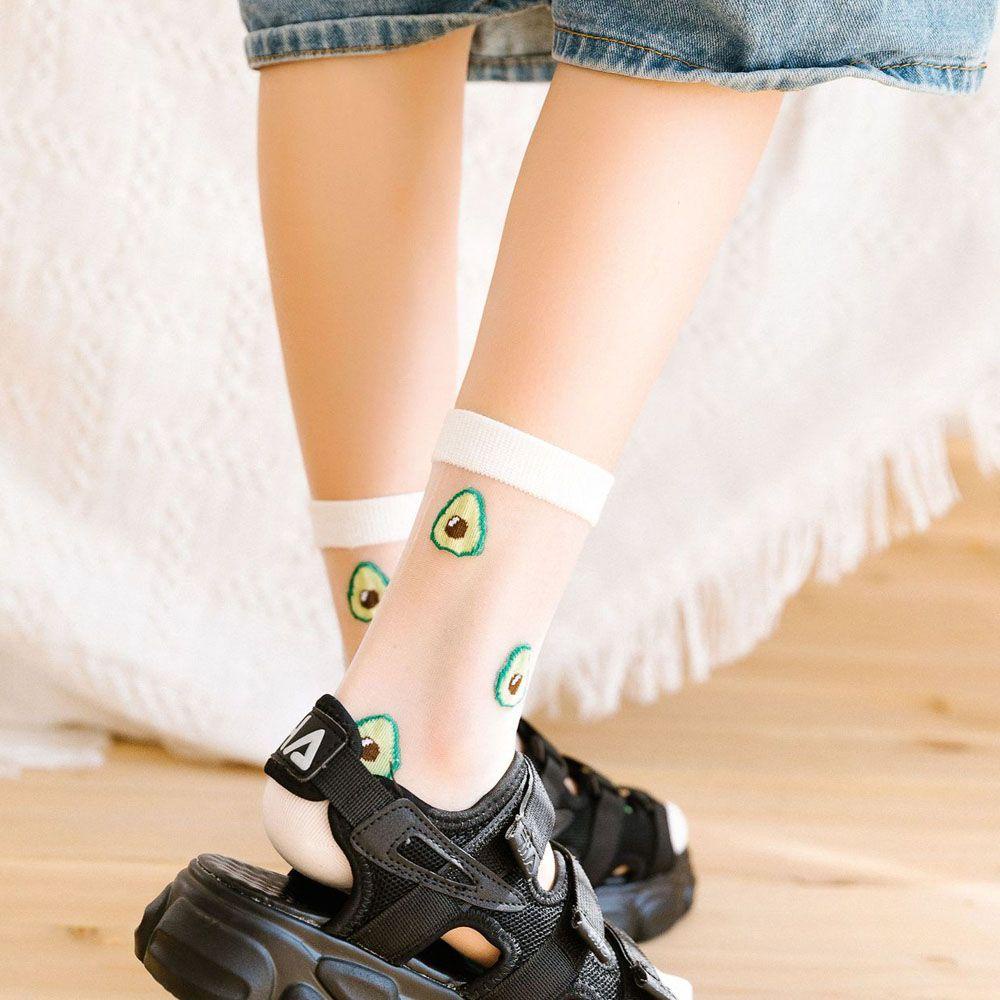 AROMA Tất Lưới Co Giãn Dễ Thương Cho Nữ