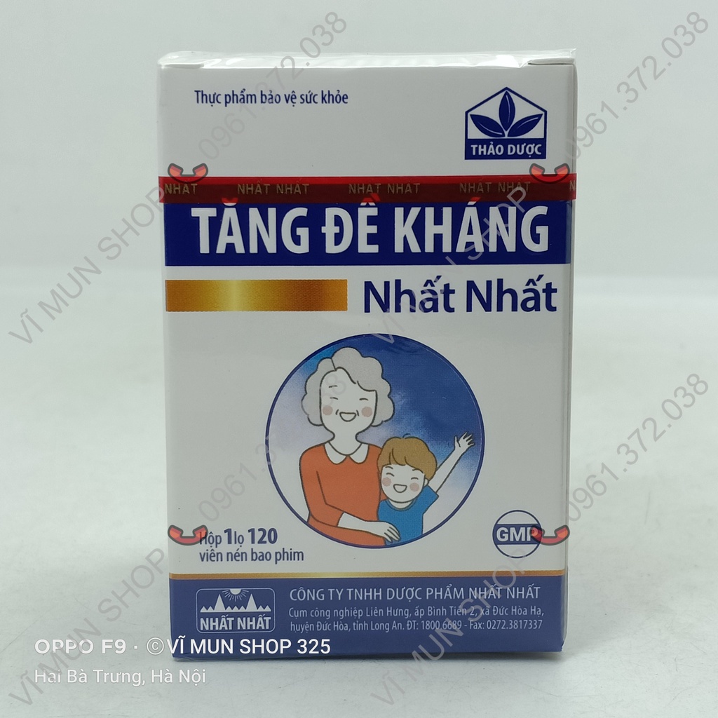 Viên uống Tăng Đề Kháng Nhất Nhất 120 viên - Hỗ trợ bồi bổ khí huyết, hoạt huyết, tăng sức đề kháng