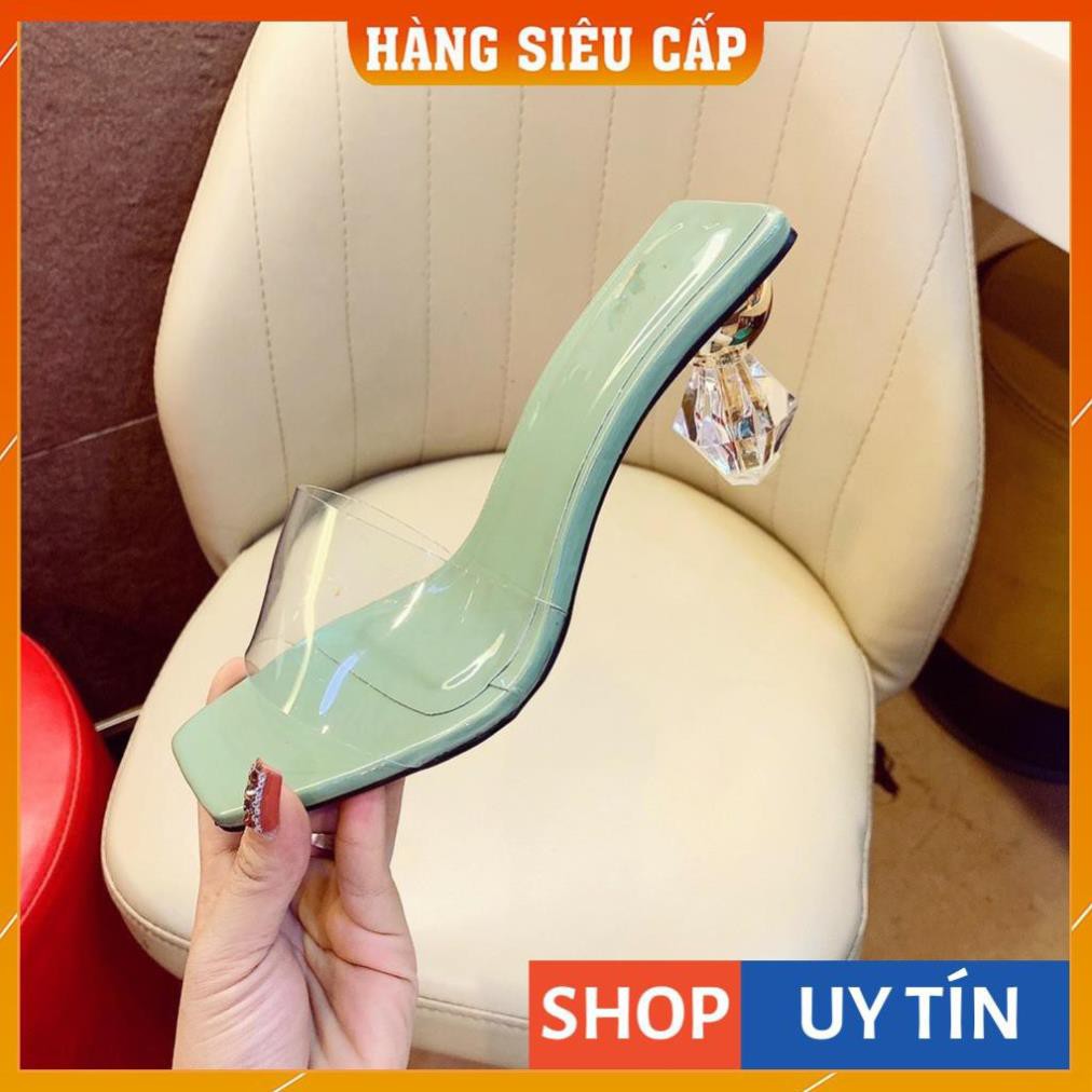 Dép Cao Gót 7p Quai Trong Gót Trong Lõi Vàng Mẫu Mới Siêu Sang CG-0536