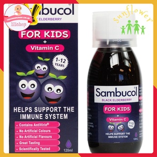 Siro tăng đề kháng Sambucol Black Elderberry Liquid For Kids Anh 120ml