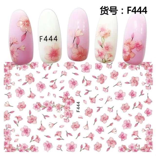 Sticker hình hoa 3d dán móng trang trí nail đẹp