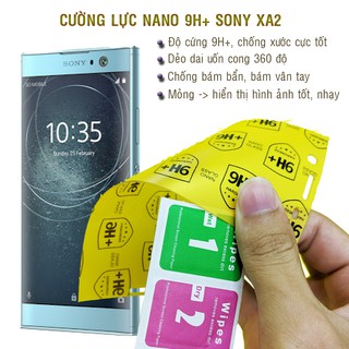 [Dán cường lực dẻo nano 9H+ cho Sony XA2