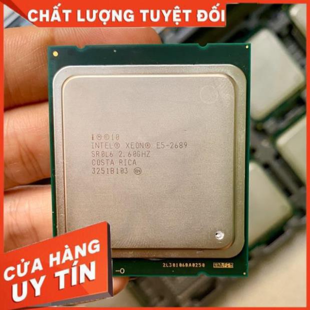 Cpu Intel xeon E5 2689  8 nhân 16 luồng socket 2011 tặng keo