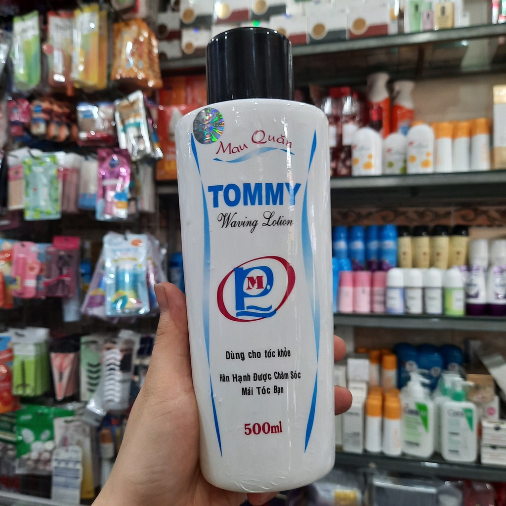 (CHÍNH HÃNG) Thuốc Uốn Tóc Mau Quăn Tommy ( Uốn Lạnh) 500ml