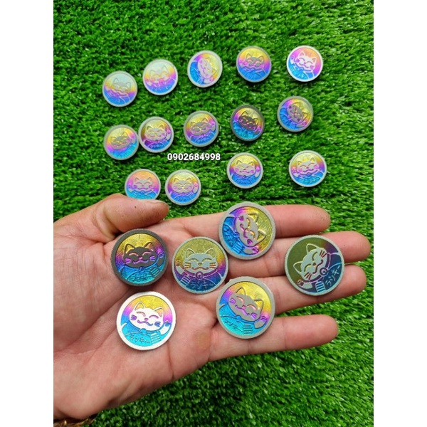 {HOT} Mèo thần tài titan 2.8cm có sẵng keo 3M